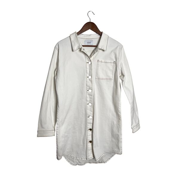 Legoe Heritage Rome Denim Maternity Shirt Dress - Size Small - Picture 1 of 10